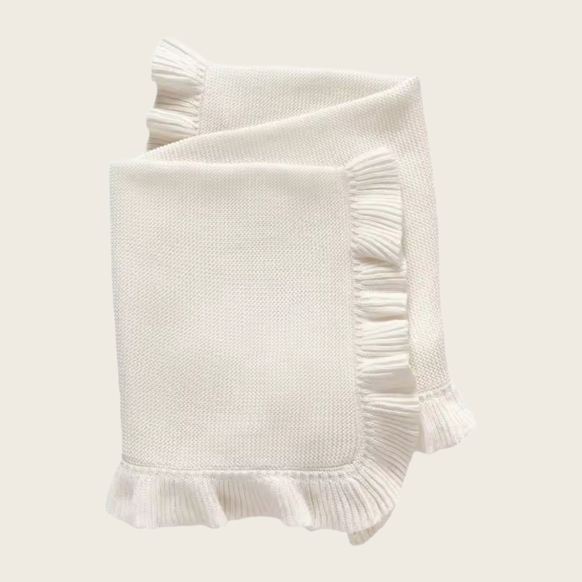 Gebreide deken Ruffle